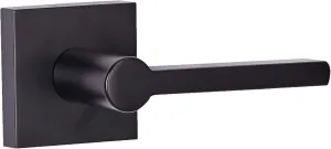 Sure-Loc VN101 Verona Passage Door Lever Set with Square Rose - Flat Black