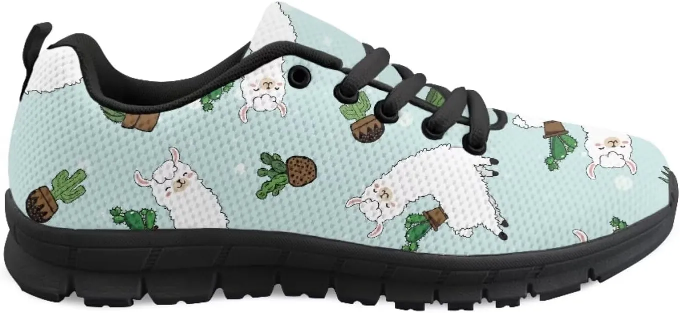 SYtrade Sneakers for Women Tennis Shoes Breathable Lightweight Walking Shoes Black Sole