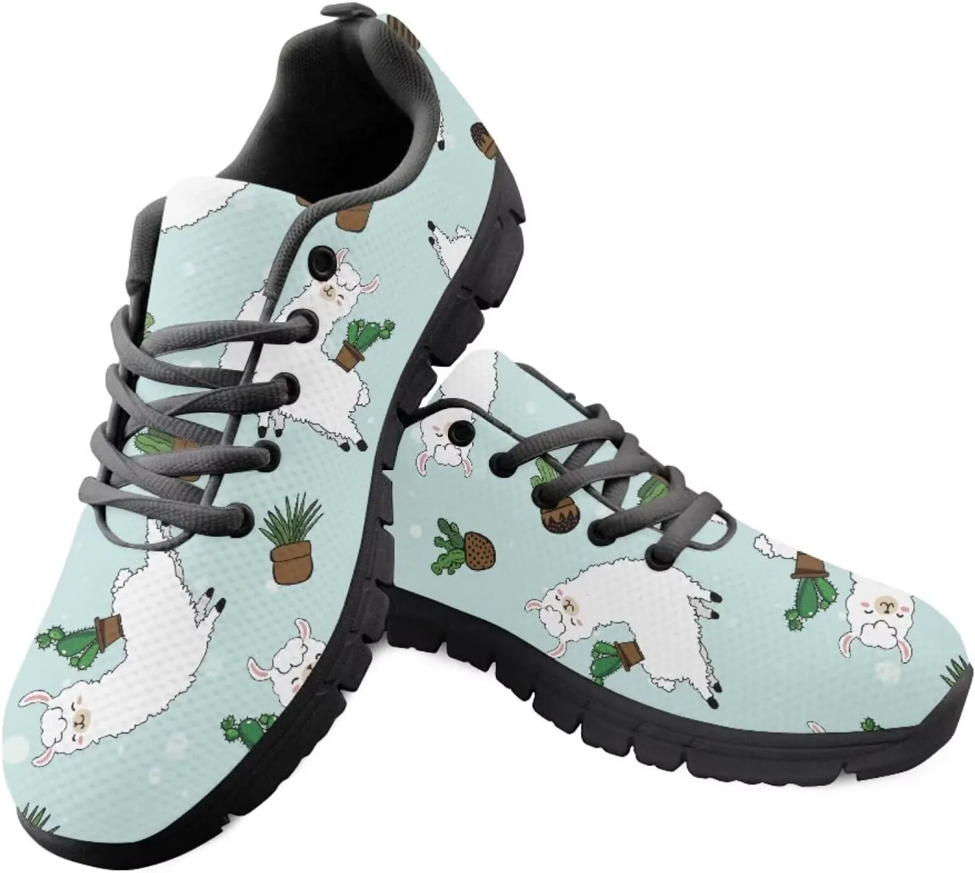 SYtrade Sneakers for Women Tennis Shoes Breathable Lightweight Walking Shoes Black Sole