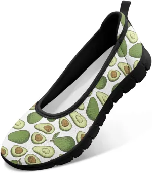 SYtrade Women's Slip On Loafers Walking Travel Shoes Black Sole