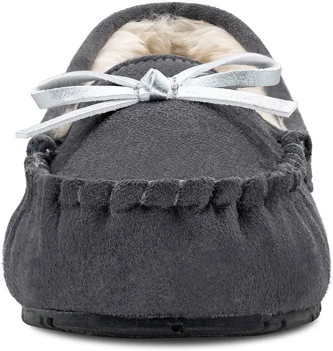 TF STAR Women Ladies Girls Moccasin Slipper Shoes Slip on Loafer Casual Flat Microfiber Shoes Indoor Outdoor