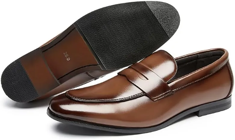 TNXZ Men's Premium Genuine Leather Casual Slip on Loafers Breathable Driving Shoes Fashion Loafer