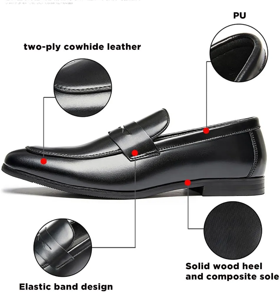 TNXZ Men's Premium Genuine Leather Casual Slip on Loafers Breathable Driving Shoes Fashion Loafer