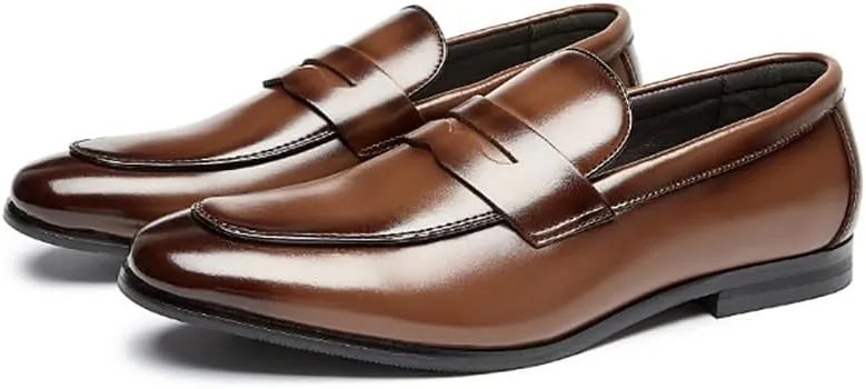 TNXZ Men's Premium Genuine Leather Casual Slip on Loafers Breathable Driving Shoes Fashion Loafer