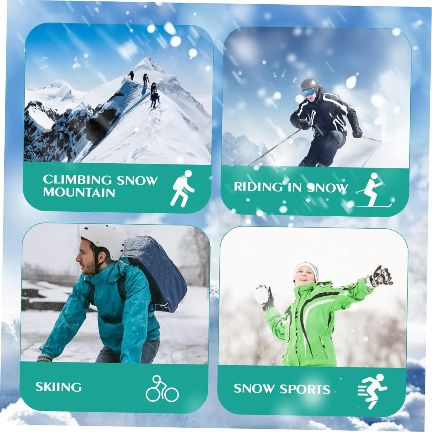 VANZACK Boots Snowshoeing Equipment Hiking Boot Gaiters Warm Hiking Legging Covers Hiking Leg Covers Hiking