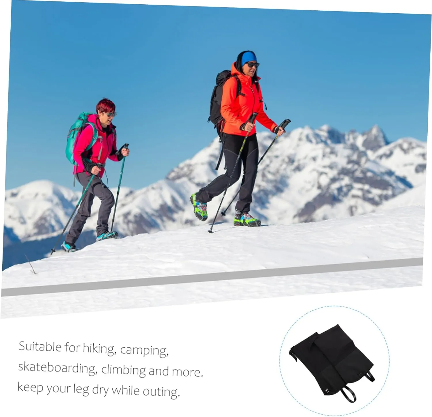 VANZACK Boots Snowshoeing Equipment Hiking Boot Gaiters Warm Hiking Legging Covers Hiking Leg Covers Hiking