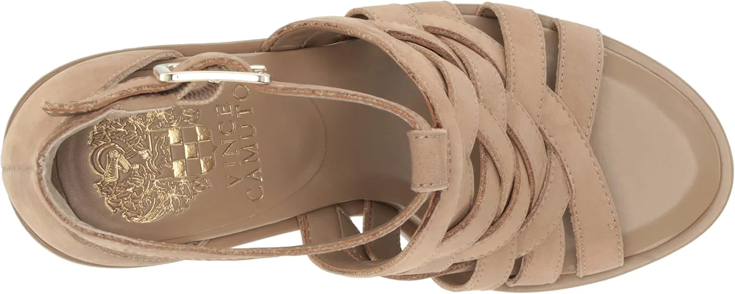 Vince Camuto Women's Frelly Stacked Heel Sandal Heeled