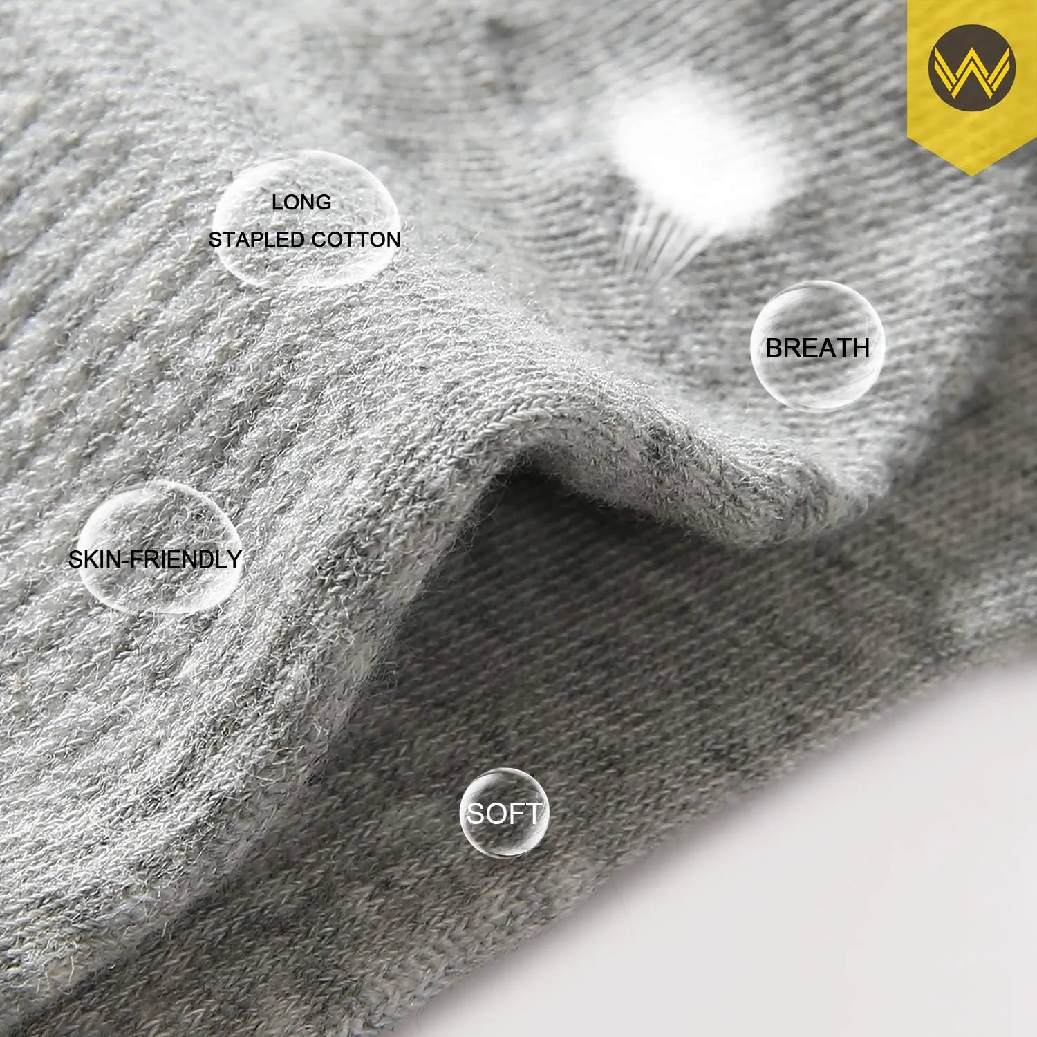 WANDER No Show Socks 10 Pairs Cotton Non Slip Low Cut Invisible Loafer Socks Men&Women Boat Liner 6-8/9-11