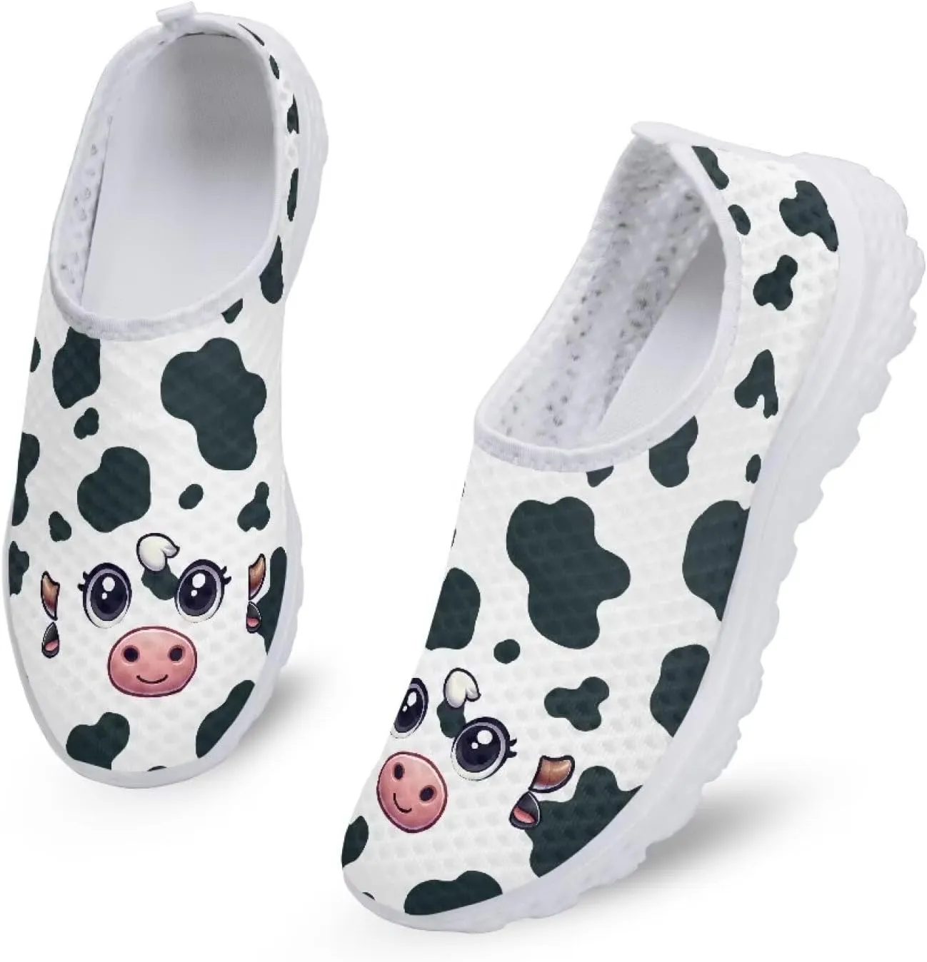 Women Slip On Loafer Shoes Size 5.5-11.5 Mesh Breathable Outdoors Walking Shoes Comfort Road Running Shoes