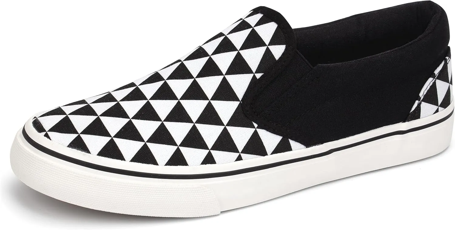 Women's Canvas Slip on Low Top Fashion Sneakers for Women Non Slip Loafer Shoes Classic Comfortable Flats Breathable Casual Shoes