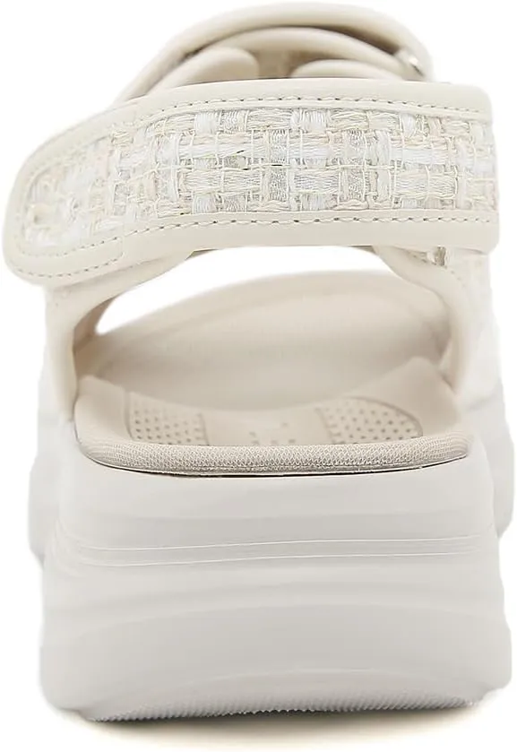 Women's Comfortable Walking Sandal Lightweight Cushioned Hiking Sandals Platform Shoes for Women Slingback Woven With Straps Sandals