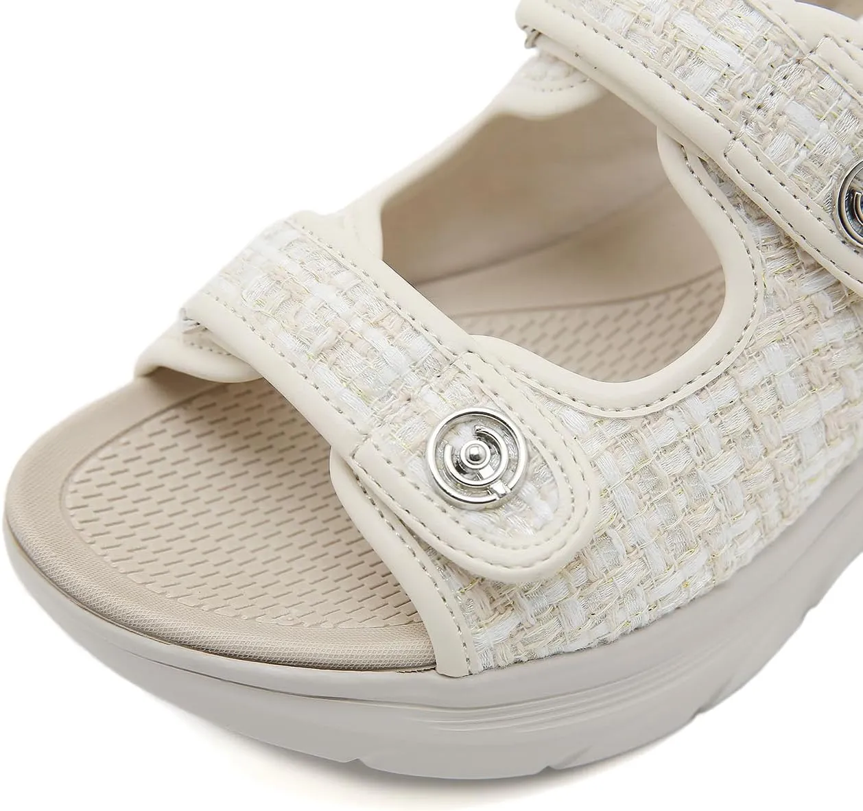 Women's Comfortable Walking Sandal Lightweight Cushioned Hiking Sandals Platform Shoes for Women Slingback Woven With Straps Sandals