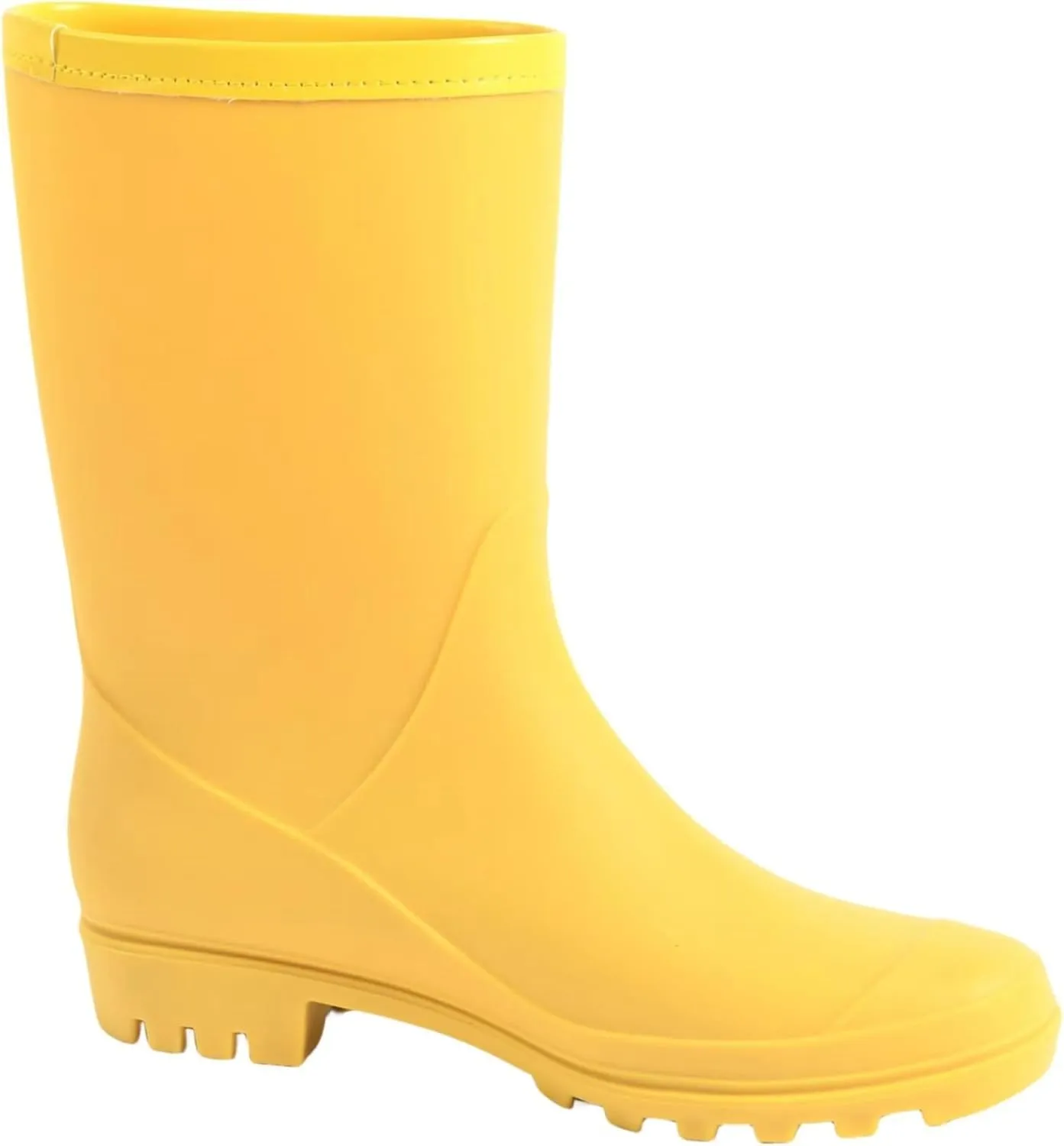 Women's Mid Calf Rain Boots Waterproof Fashion Garden Shoes Anti-slipping Rainboots For Women Comfortable Insole Light Rain Shoes