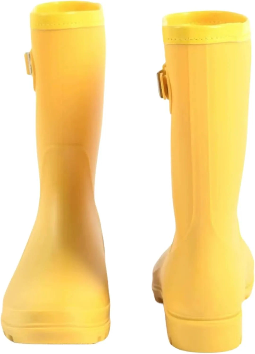 Women's Mid Calf Rain Boots Waterproof Fashion Garden Shoes Anti-slipping Rainboots For Women Comfortable Insole Light Rain Shoes