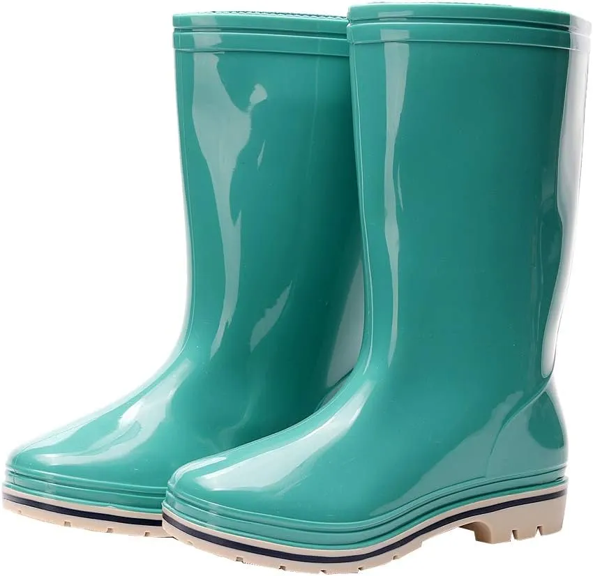 Womens Rain and Garden Boot Half Calf Rubber Waterproof for Garden Women rain footwear