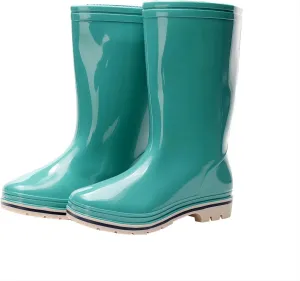 Womens Rain and Garden Boot Half Calf Rubber Waterproof for Garden Women rain footwear