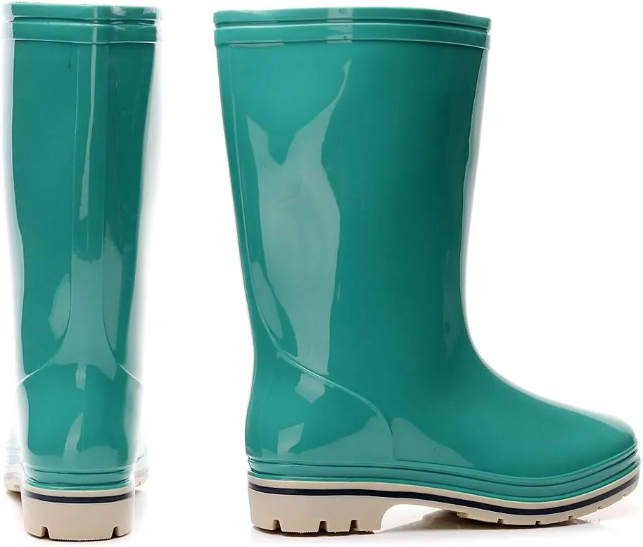Womens Rain and Garden Boot Half Calf Rubber Waterproof for Garden Women rain footwear