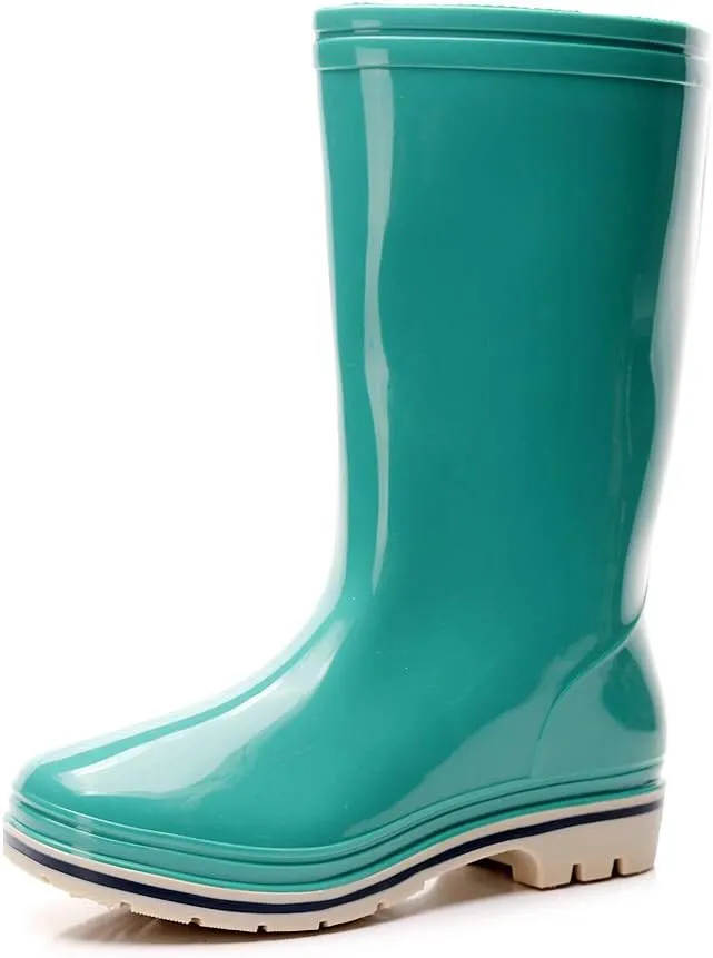 Womens Rain and Garden Boot Half Calf Rubber Waterproof for Garden Women rain footwear