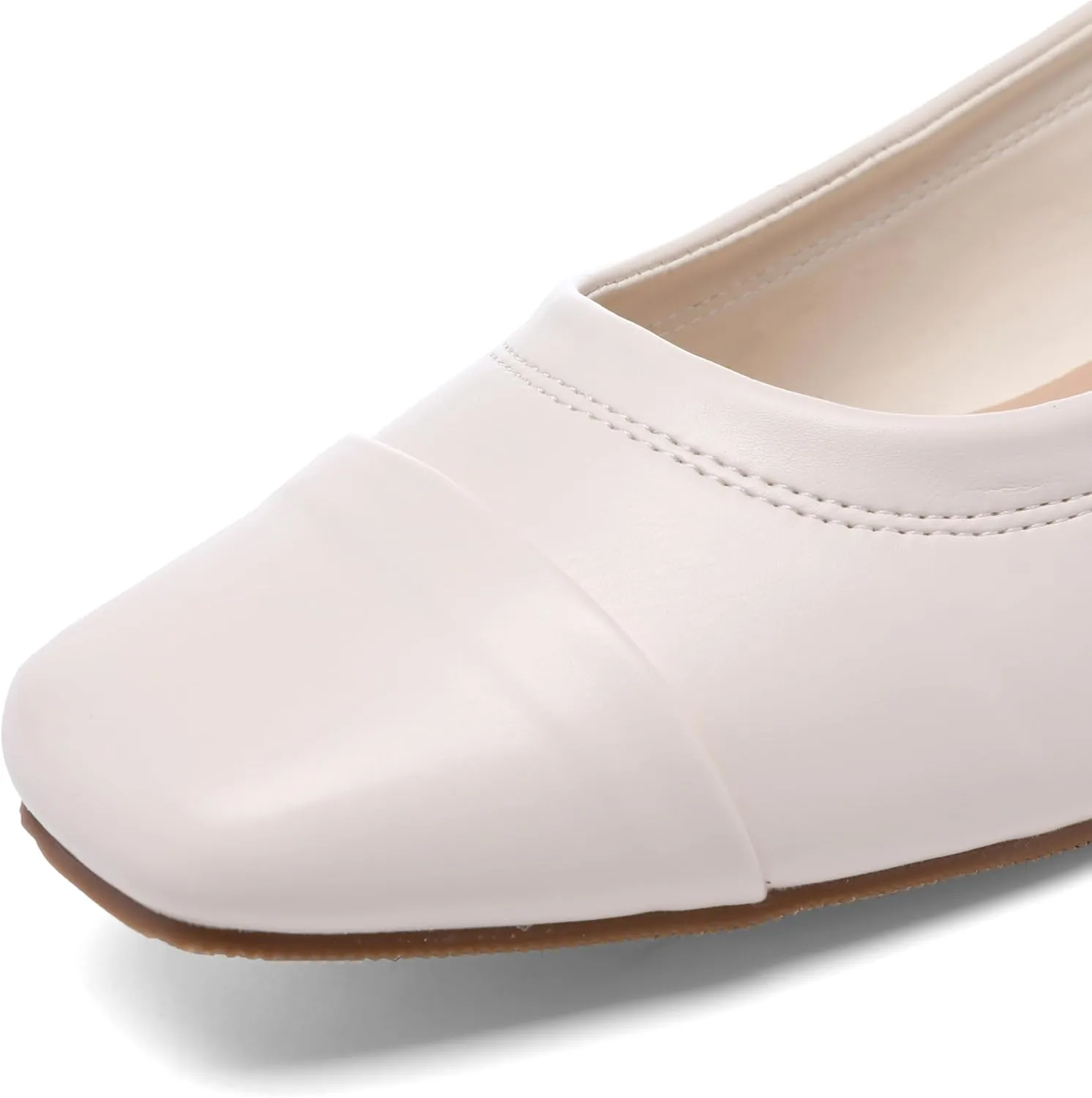 Women's Slingback Low Heel Pumps,Ladies Closed Square Toe Wedge Sandals Dressy Casual Trendy Comfortable Buckle Fancy Business Office Teacher Holiday Leather Shoe