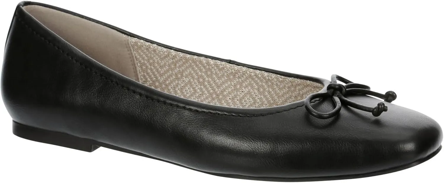 XAPPEAL Avery - Women's Slip-On Square Toe Ballet Flat with Bow