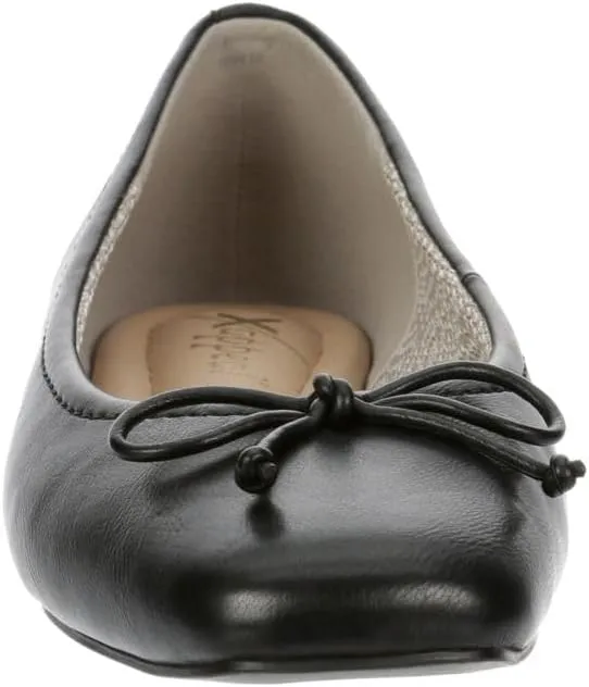 XAPPEAL Avery - Women's Slip-On Square Toe Ballet Flat with Bow