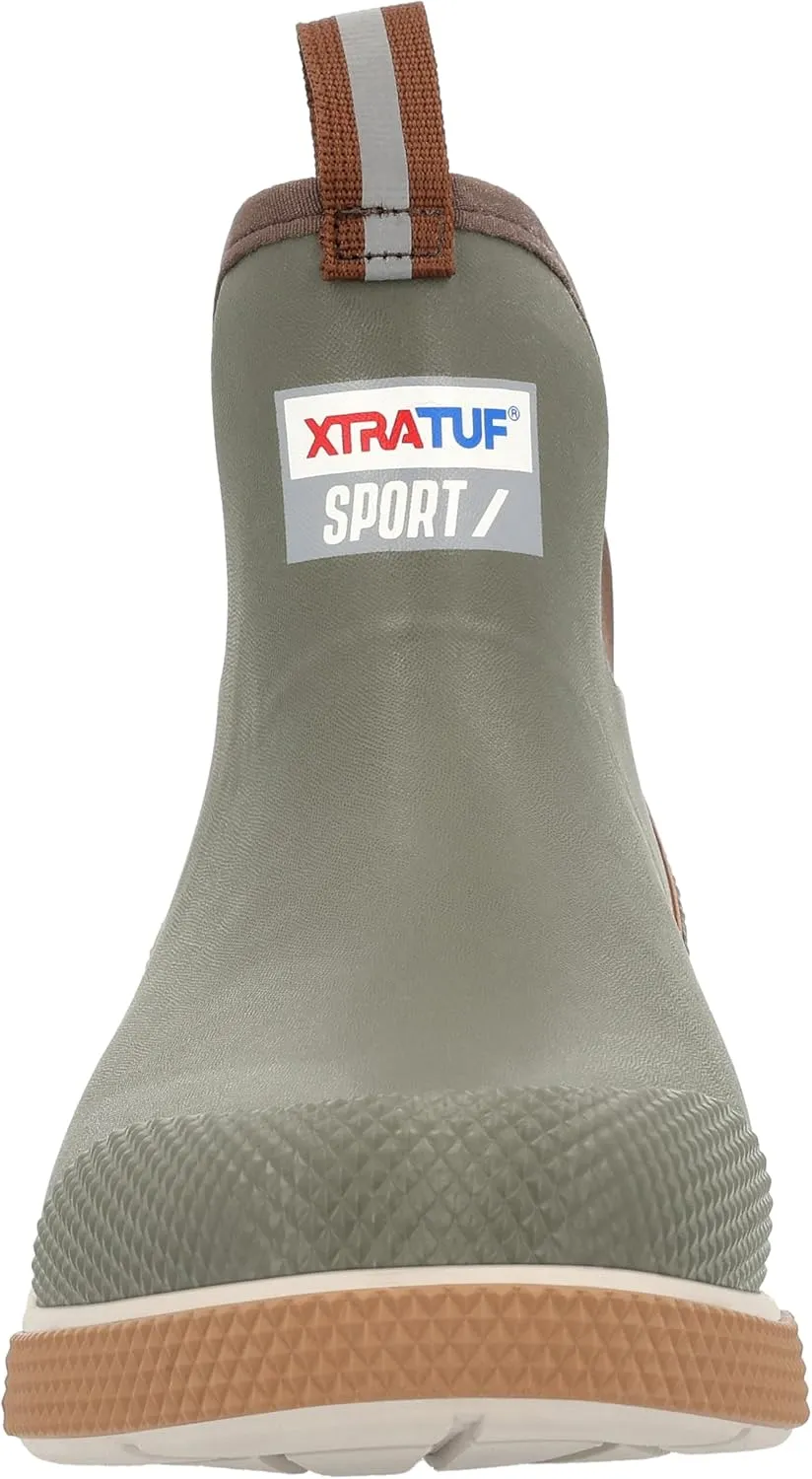 Xtratuf Men's 6 Inch Sport Ankle Deck Boot, Black